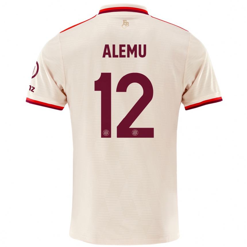 Mujer Fútbol Camiseta Liul Alemu #12 Lino Equipación Tercera 2024/25 Perú