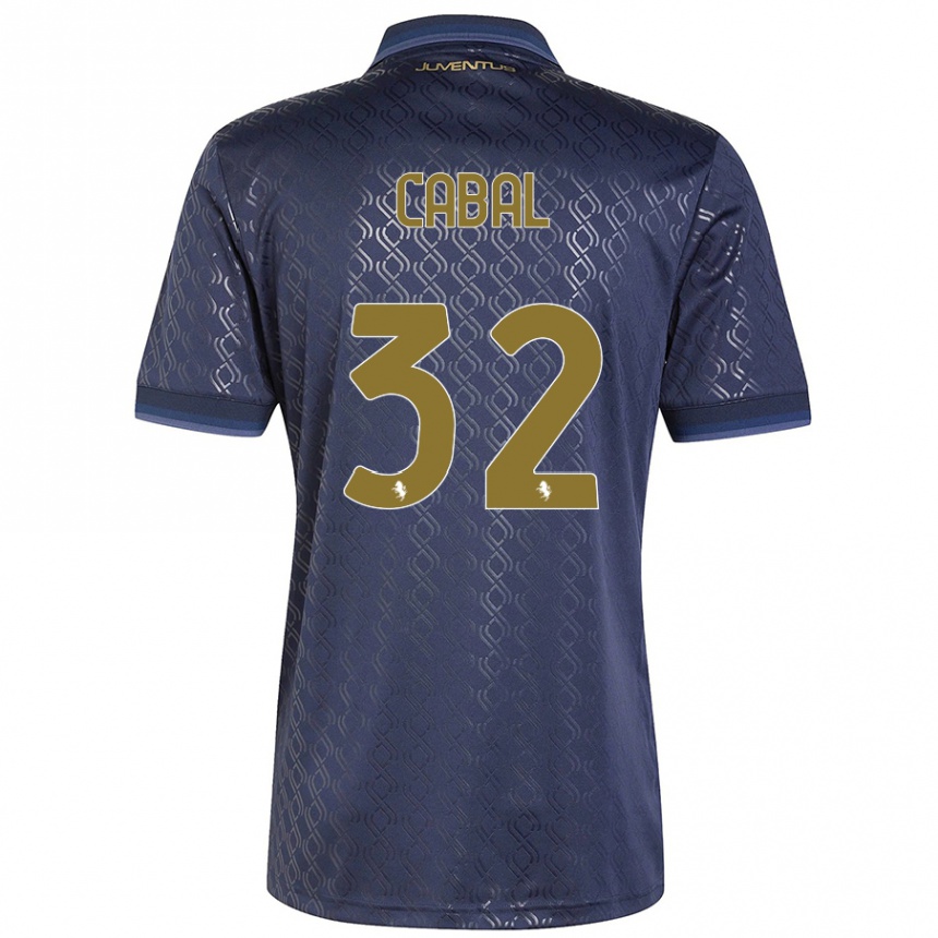 Mujer Fútbol Camiseta Juan Cabal #32 Azul Marino Equipación Tercera 2024/25 Perú