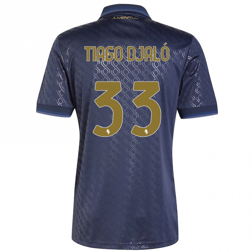 Mujer Fútbol Camiseta Tiago Djaló #33 Azul Marino Equipación Tercera 2024/25 Perú