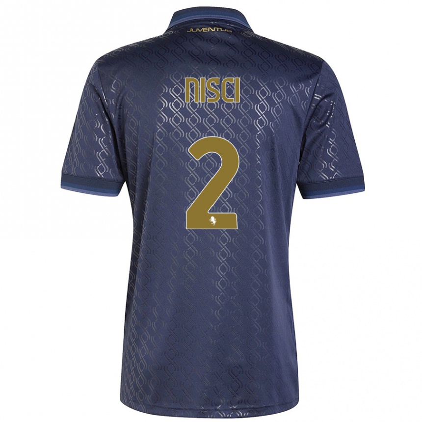 Mujer Fútbol Camiseta Alessandro Nisci #2 Azul Marino Equipación Tercera 2024/25 Perú