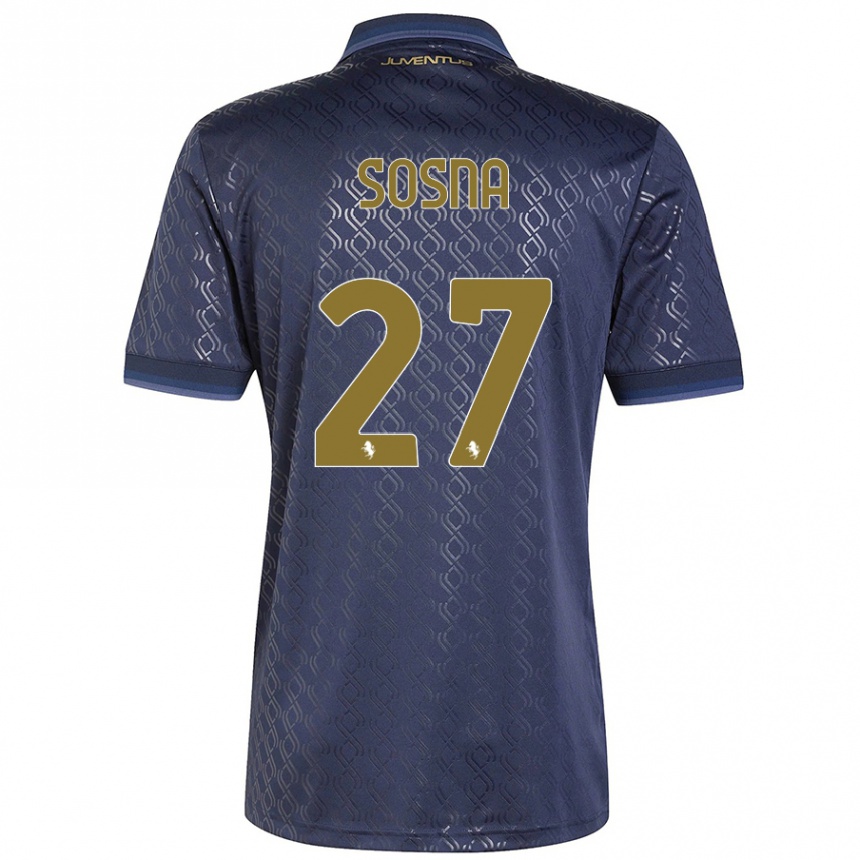 Mujer Fútbol Camiseta Adam Sosna #27 Azul Marino Equipación Tercera 2024/25 Perú