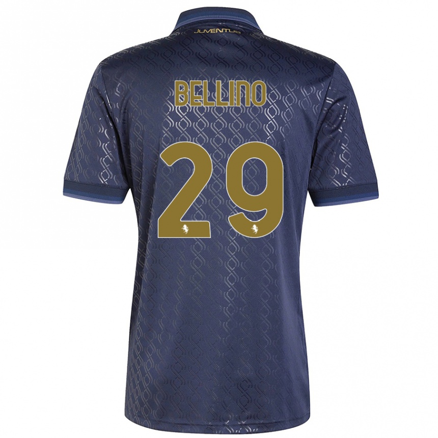 Mujer Fútbol Camiseta Filippo Bellino #29 Azul Marino Equipación Tercera 2024/25 Perú