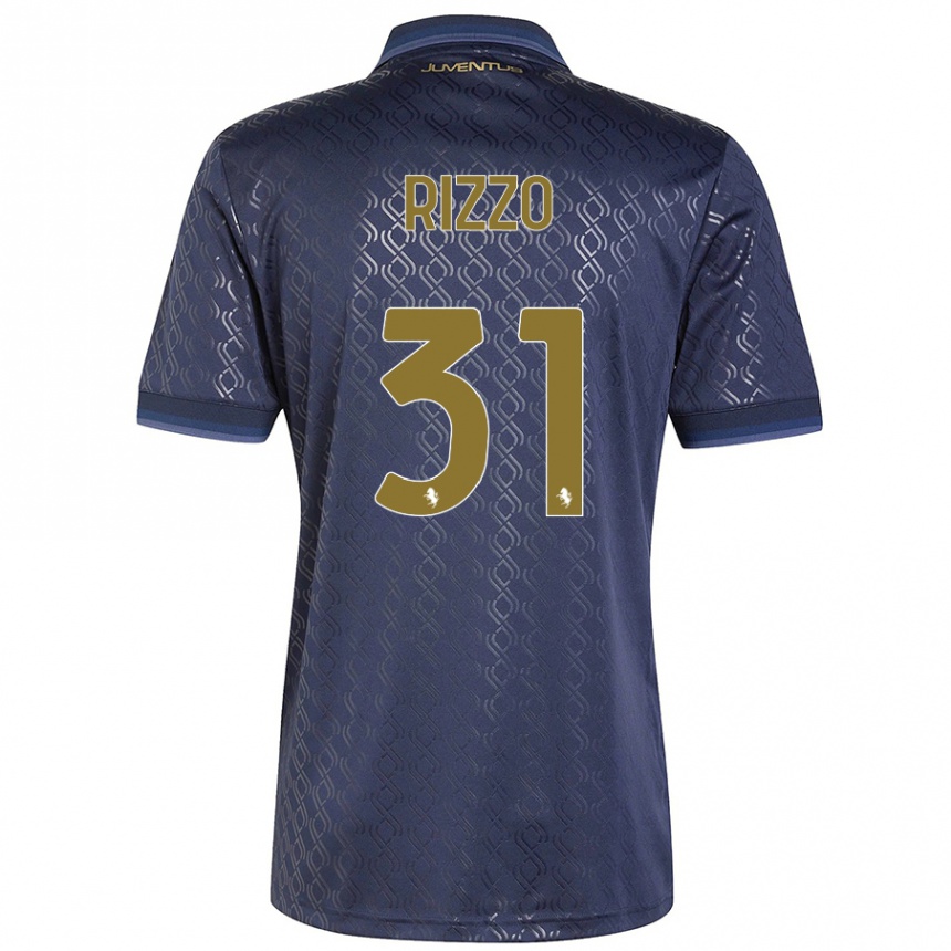 Mujer Fútbol Camiseta Niccolò Rizzo #31 Azul Marino Equipación Tercera 2024/25 Perú