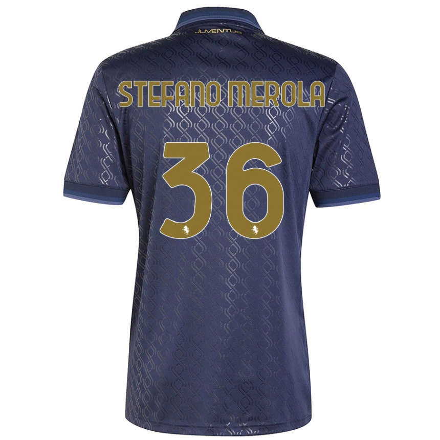 Mujer Fútbol Camiseta Antonio Stefano Merola #36 Azul Marino Equipación Tercera 2024/25 Perú