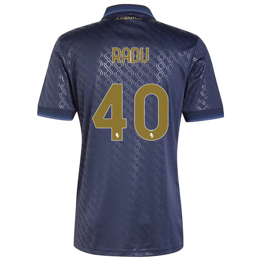 Mujer Fútbol Camiseta Riccardo Radu #40 Azul Marino Equipación Tercera 2024/25 Perú