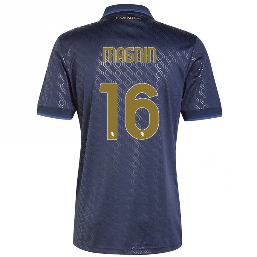 Mujer Fútbol Camiseta Pauline Peyraud-Magnin #16 Azul Marino Equipación Tercera 2024/25 Perú