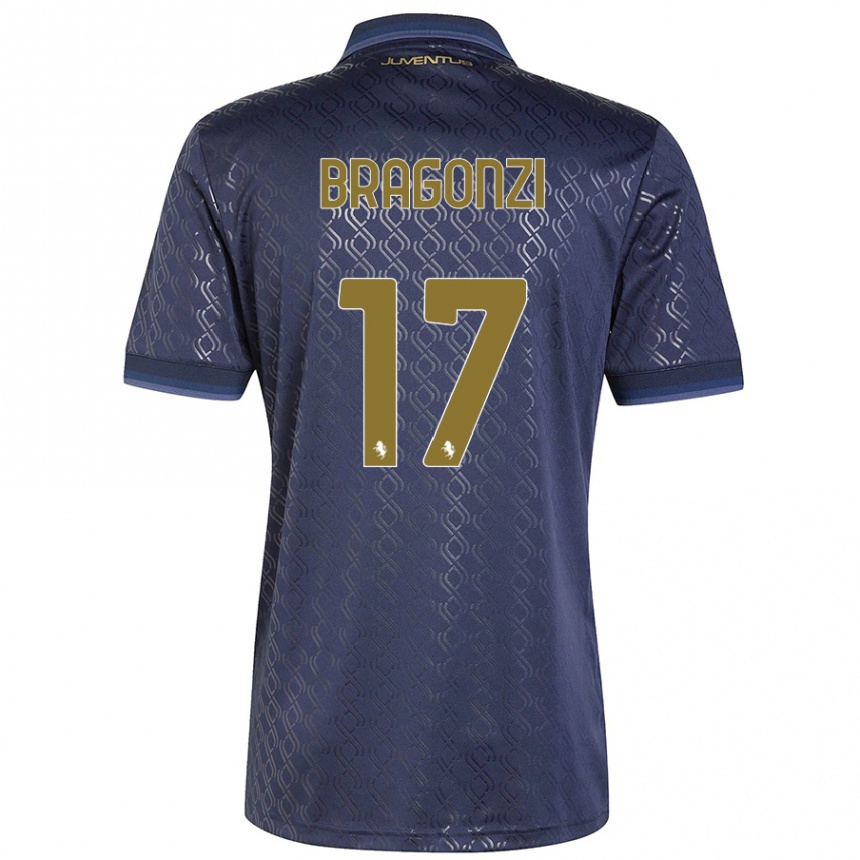 Mujer Fútbol Camiseta Asia Bragonzi #17 Azul Marino Equipación Tercera 2024/25 Perú