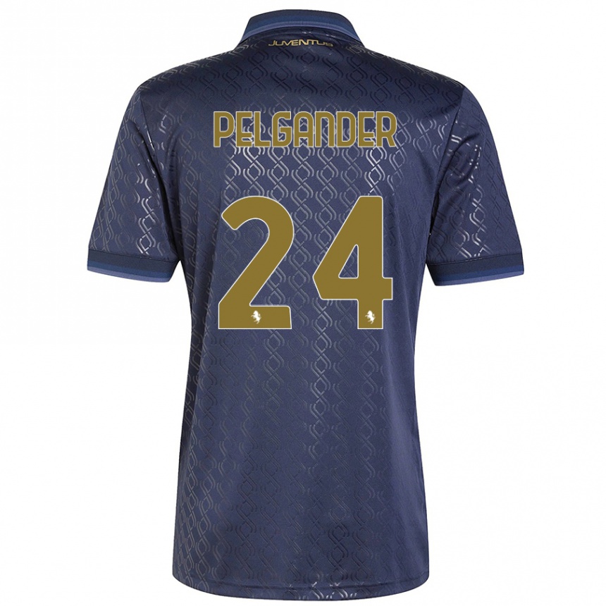 Mujer Fútbol Camiseta Elsa Pelgander #24 Azul Marino Equipación Tercera 2024/25 Perú