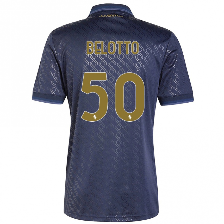 Mujer Fútbol Camiseta Soledad Belotto #50 Azul Marino Equipación Tercera 2024/25 Perú