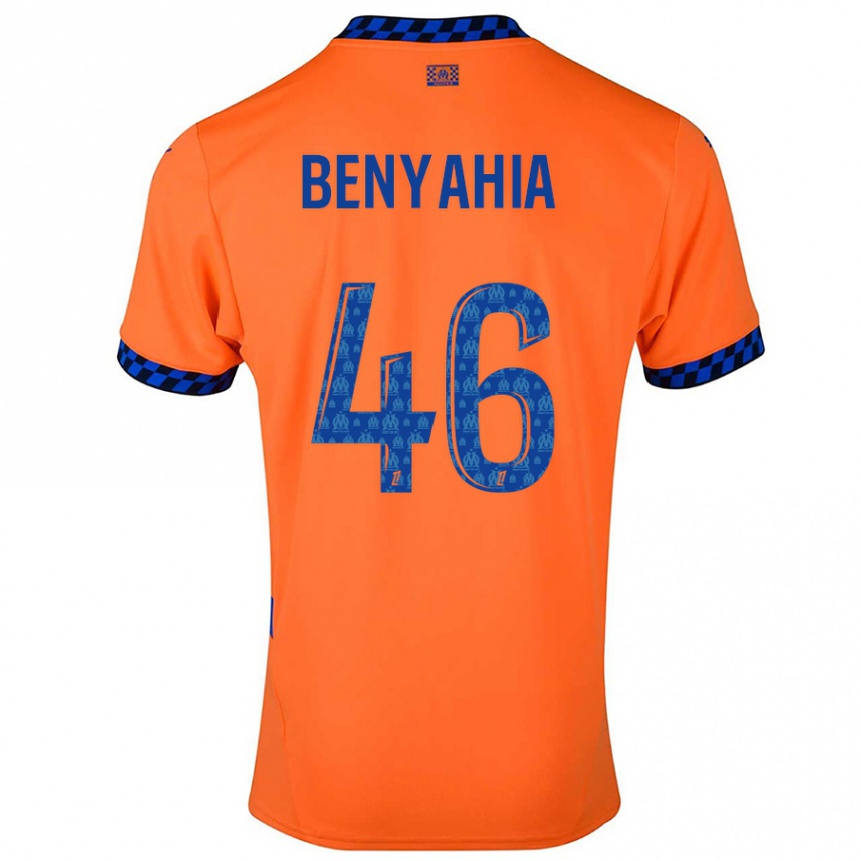 Mujer Fútbol Camiseta Aylan Benyahia-Tani #46 Naranja Azul Oscuro Equipación Tercera 2024/25 Perú