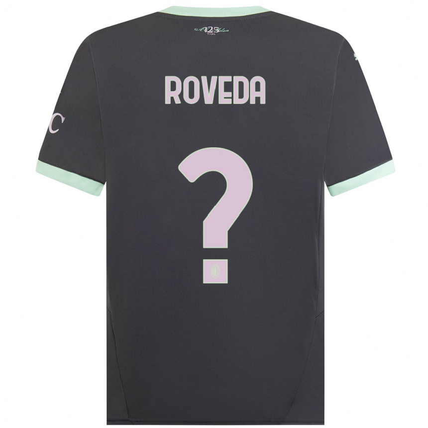 Mujer Fútbol Camiseta Samuele Roveda #0 Gris Equipación Tercera 2024/25 Perú