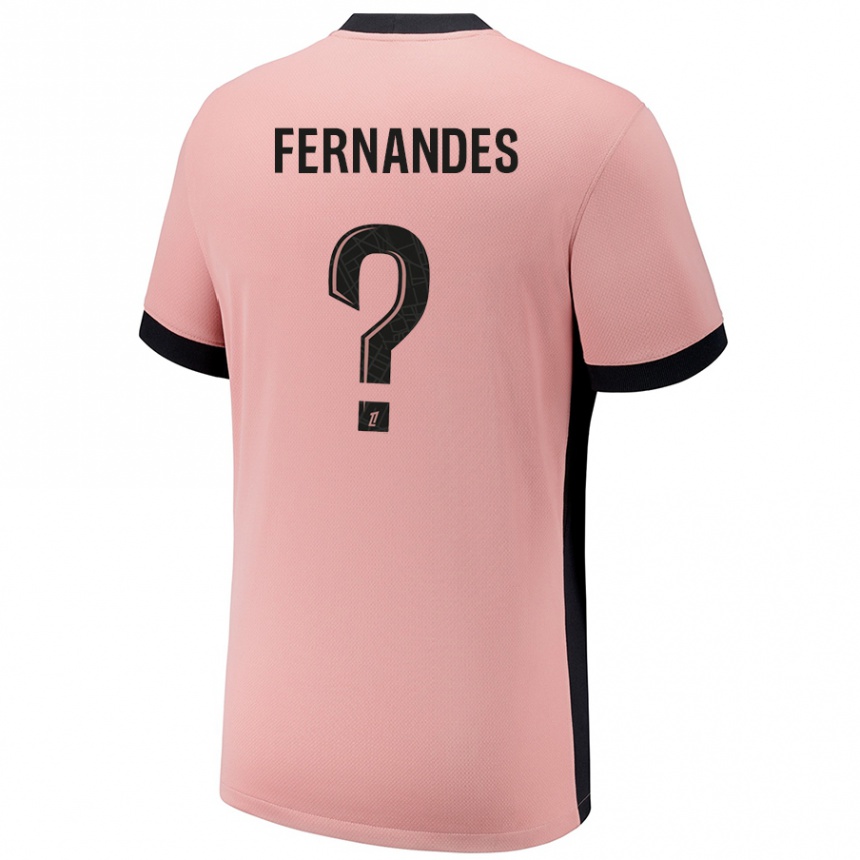 Mujer Fútbol Camiseta Rafael Fernandes #0 Rosa Óxido Equipación Tercera 2024/25 Perú