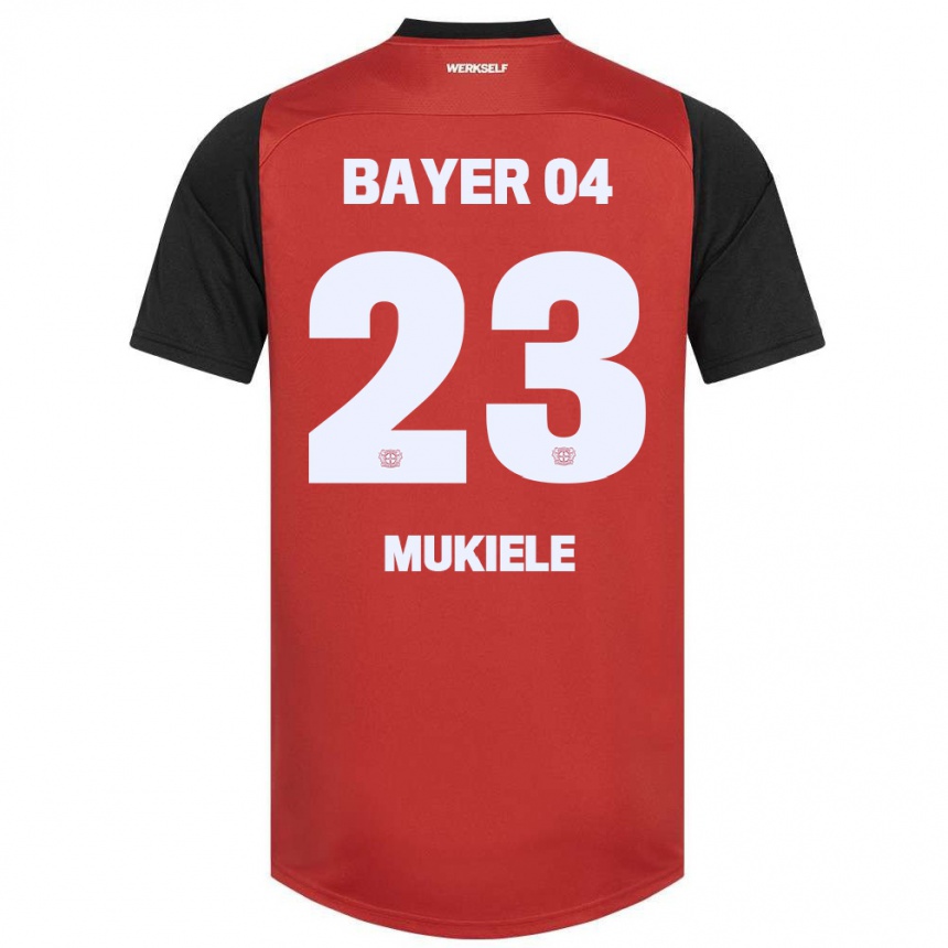 Niño Fútbol Camiseta Nordi Mukiele #23 Azul Marino Blanco 1ª Equipación 2024/25 Perú