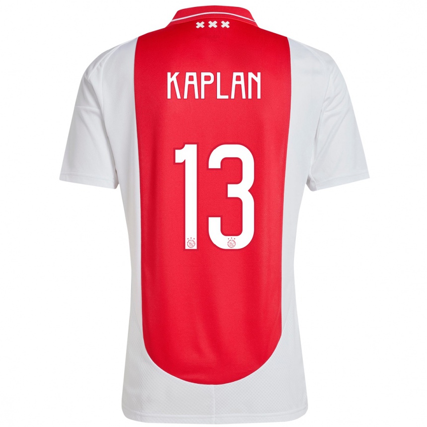 Niño Fútbol Camiseta Ahmetcan Kaplan #13 Rojo Blanco 1ª Equipación 2024/25 Perú