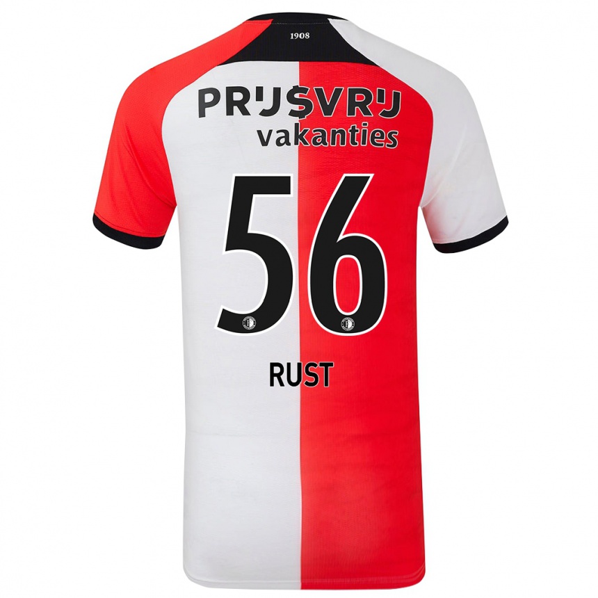 Niño Fútbol Camiseta Fabiano Rust #56 Rojo Blanco 1ª Equipación 2024/25 Perú