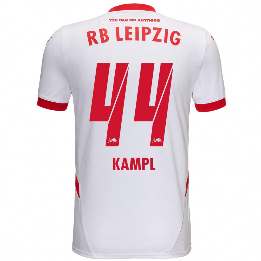 Niño Fútbol Camiseta Kevin Kampl #44 Blanco Rojo 1ª Equipación 2024/25 Perú