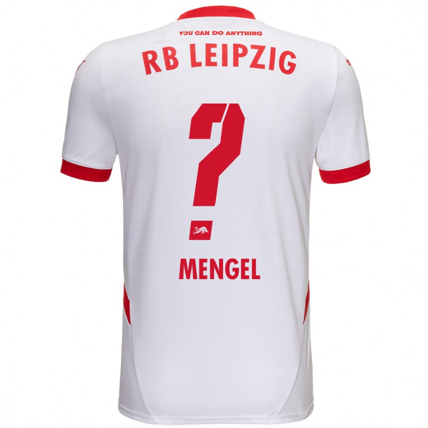 Niño Fútbol Camiseta Luca Mengel #0 Blanco Rojo 1ª Equipación 2024/25 Perú