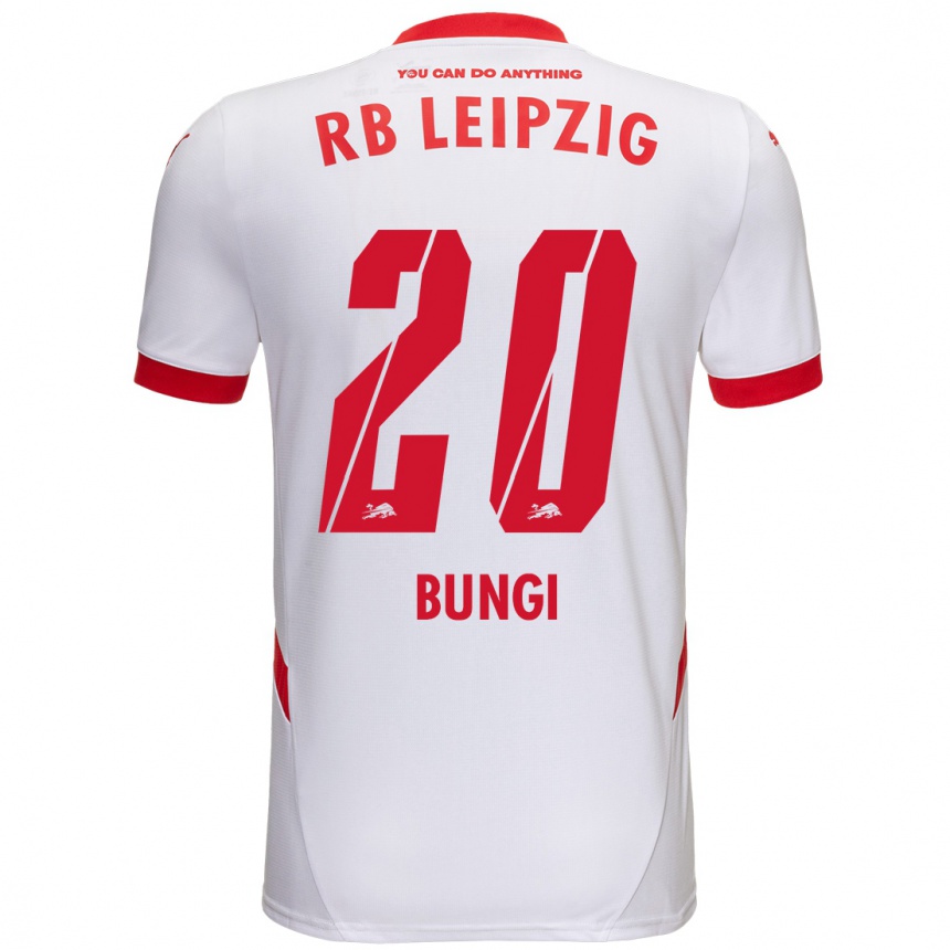 Niño Fútbol Camiseta Joyeux Masanka Bungi #20 Blanco Rojo 1ª Equipación 2024/25 Perú