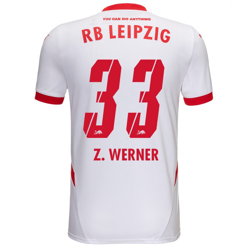 Niño Fútbol Camiseta Zoé Werner #33 Blanco Rojo 1ª Equipación 2024/25 Perú