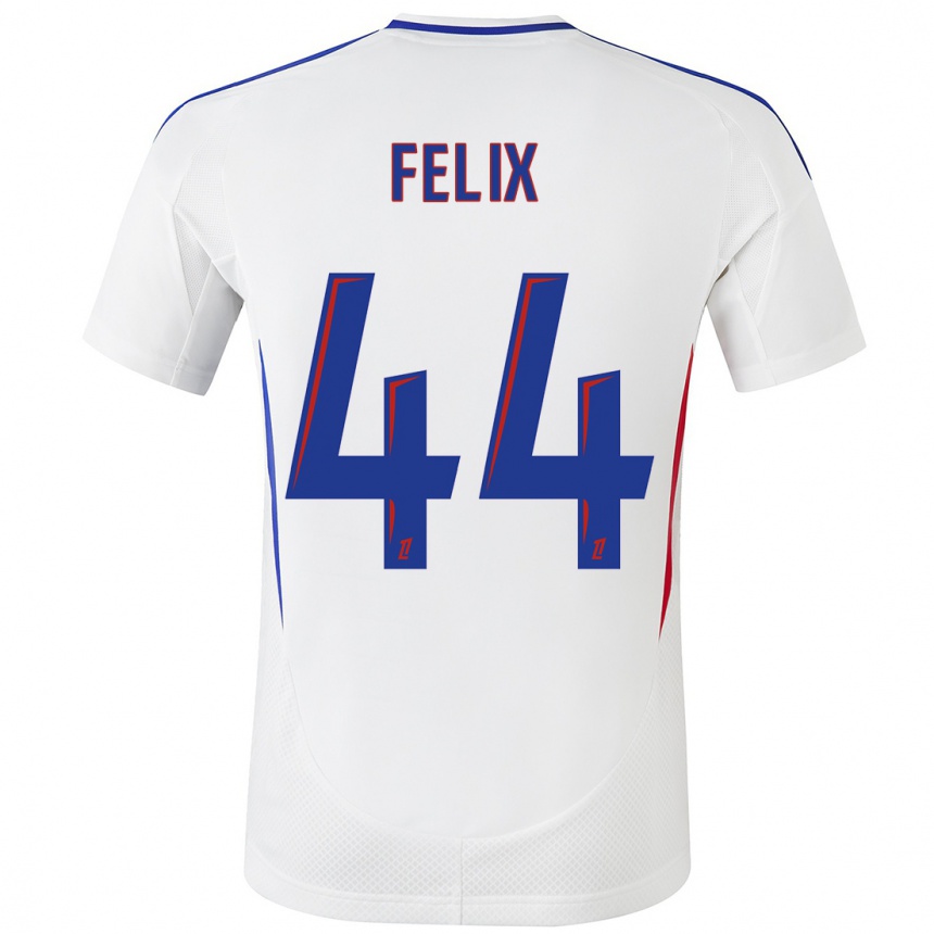 Niño Fútbol Camiseta Marley Felix #44 Blanco Azul 1ª Equipación 2024/25 Perú