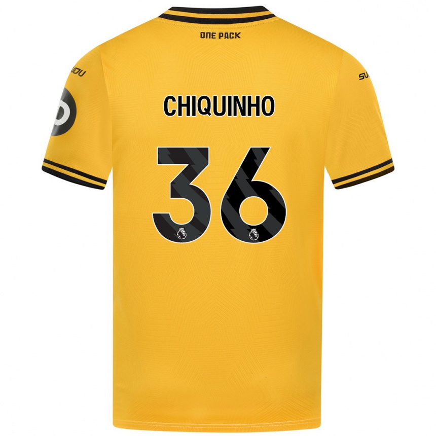 Niño Fútbol Camiseta Chiquinho #36 Amarillo 1ª Equipación 2024/25 Perú