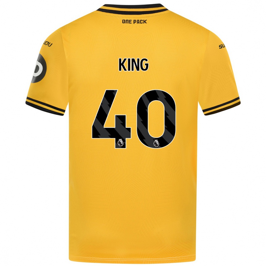 Niño Fútbol Camiseta Tom King #40 Amarillo 1ª Equipación 2024/25 Perú