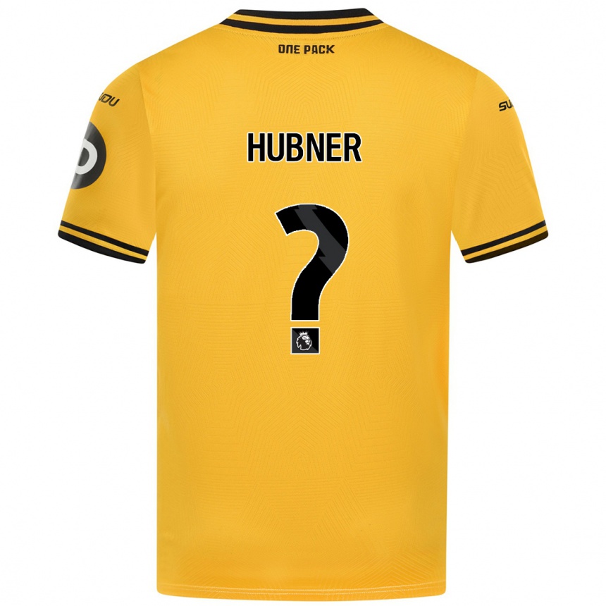 Niño Fútbol Camiseta Justin Hubner #0 Amarillo 1ª Equipación 2024/25 Perú