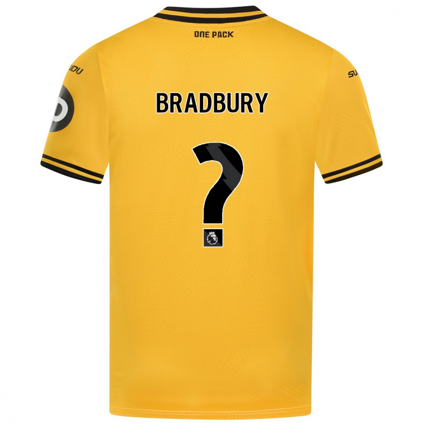 Niño Fútbol Camiseta Mackenzie Bradbury #0 Amarillo 1ª Equipación 2024/25 Perú