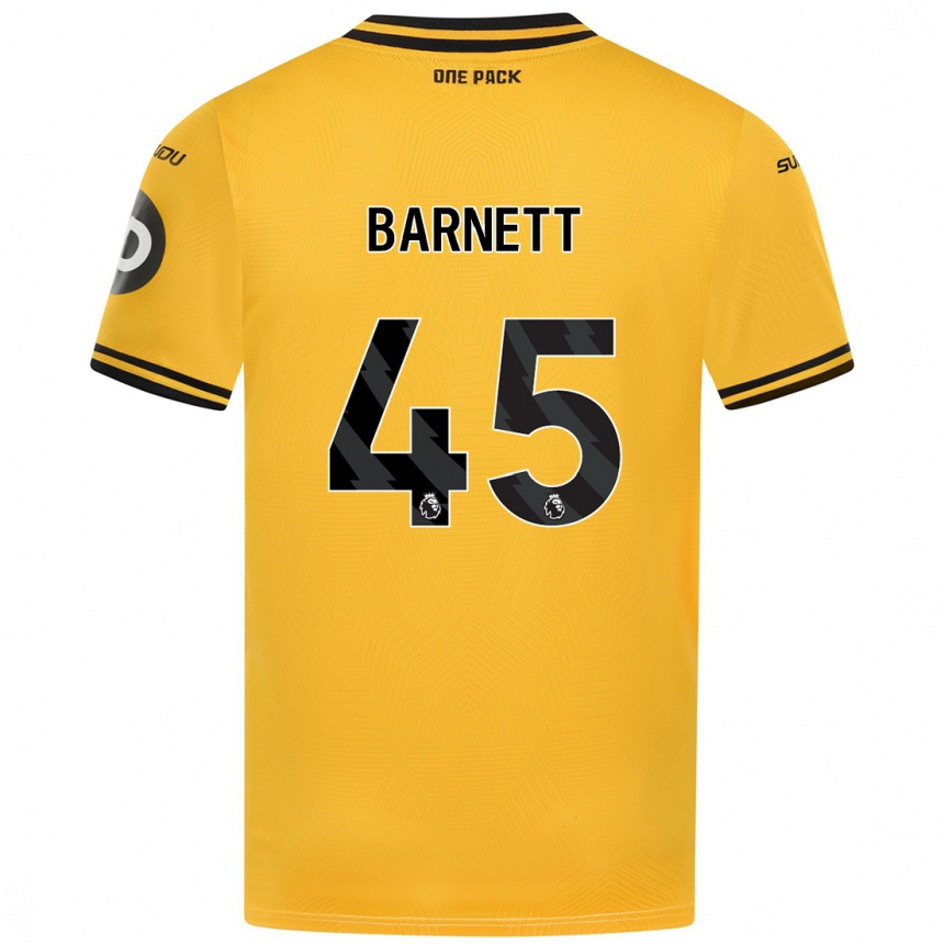 Niño Fútbol Camiseta Ty Barnett #45 Amarillo 1ª Equipación 2024/25 Perú