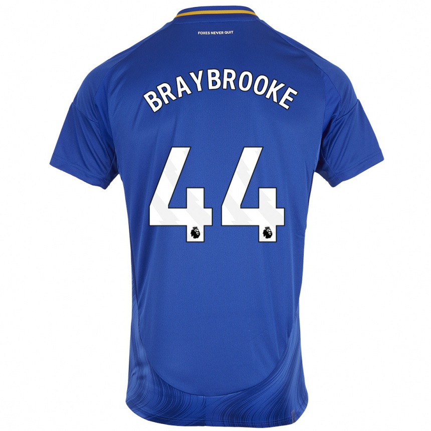 Niño Fútbol Camiseta Sammy Braybrooke #44 Azul Blanco 1ª Equipación 2024/25 Perú