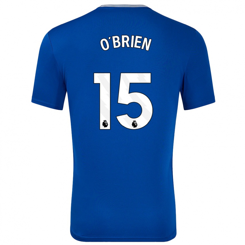 Niño Fútbol Camiseta Jake O'brien #15 Azul Con 1ª Equipación 2024/25 Perú