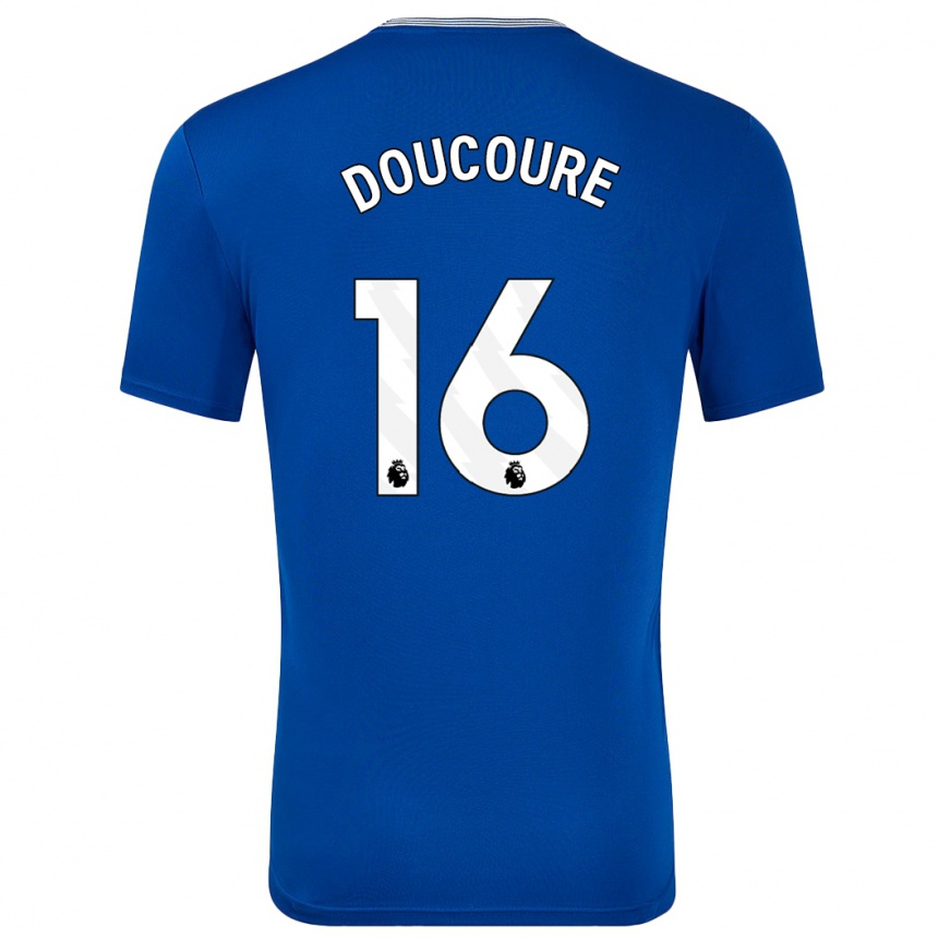 Niño Fútbol Camiseta Abdoulaye Doucouré #16 Azul Con 1ª Equipación 2024/25 Perú