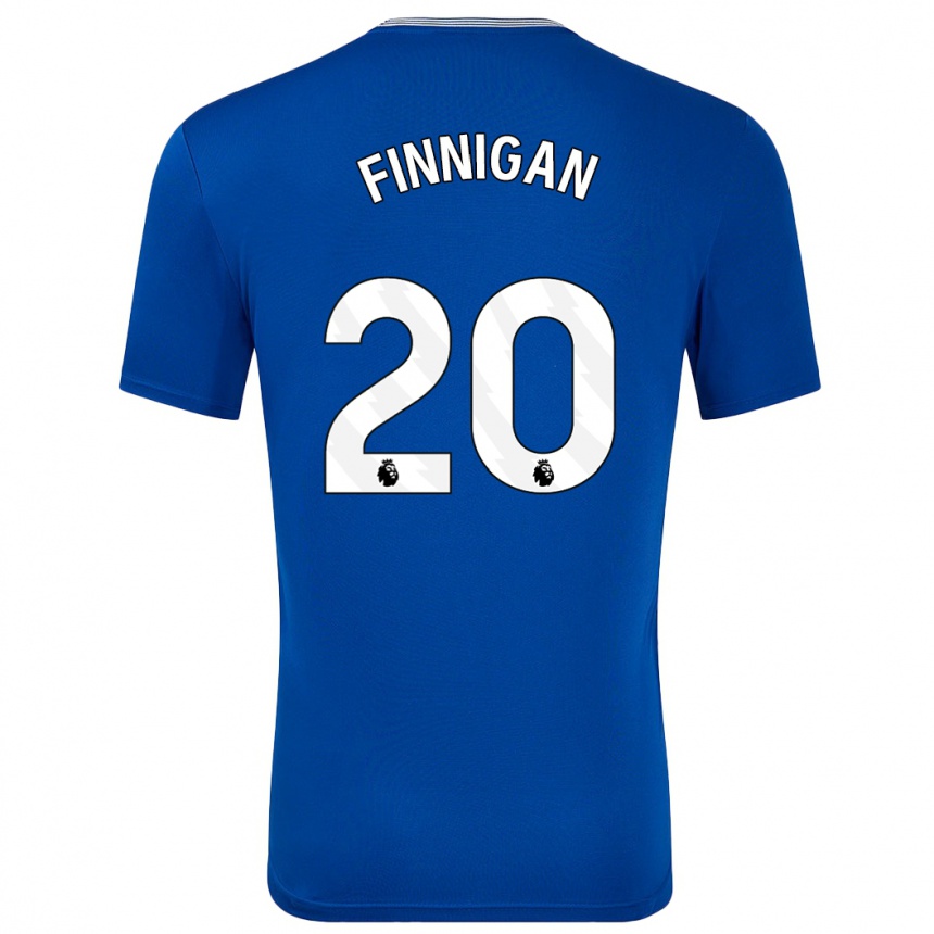 Niño Fútbol Camiseta Megan Finnigan #20 Azul Con 1ª Equipación 2024/25 Perú