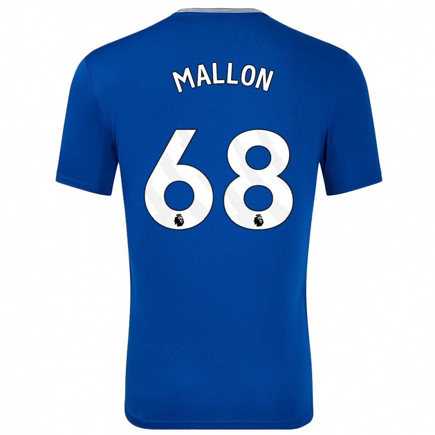 Niño Fútbol Camiseta Mathew Mallon #68 Azul Con 1ª Equipación 2024/25 Perú