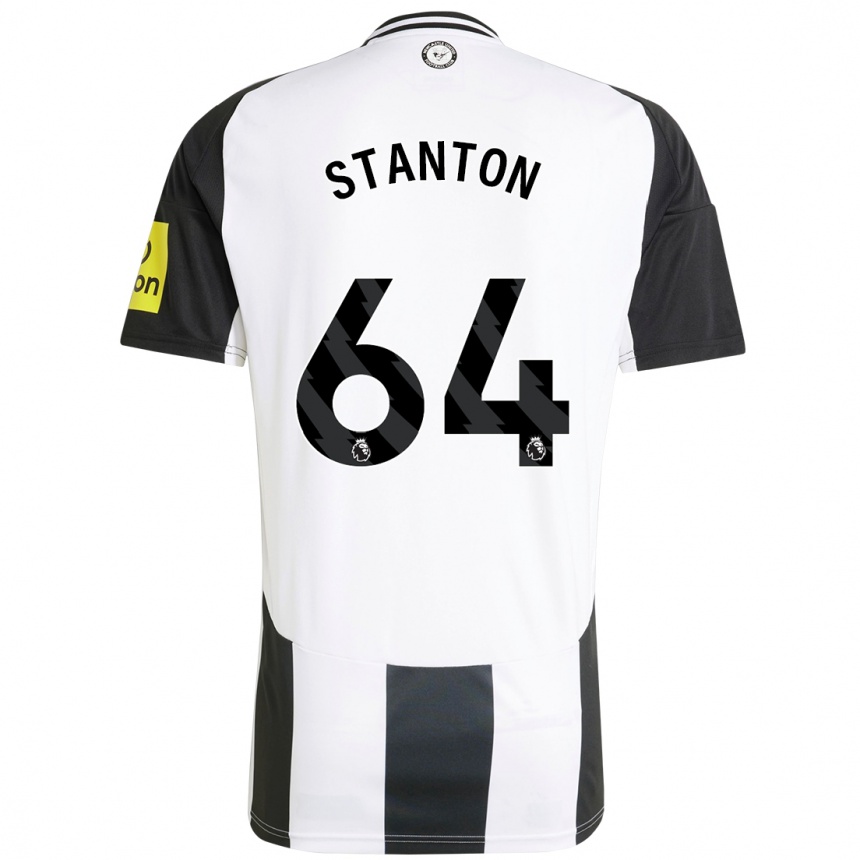 Niño Fútbol Camiseta Ellis Stanton #64 Blanco Negro 1ª Equipación 2024/25 Perú