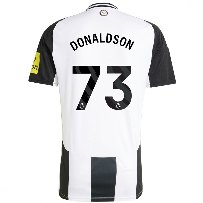 Niño Fútbol Camiseta Josh Donaldson #73 Blanco Negro 1ª Equipación 2024/25 Perú