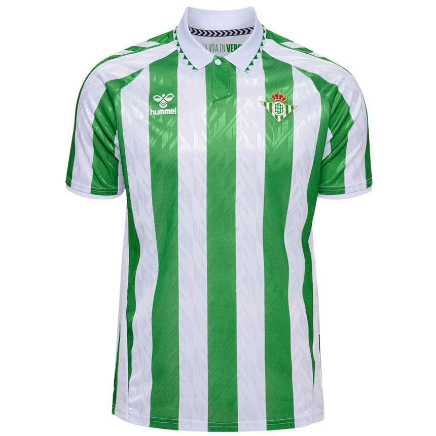 Niño Fútbol Camiseta Lucas Alcázar #43 Verde Rayas Blancas 1ª Equipación 2024/25 Perú