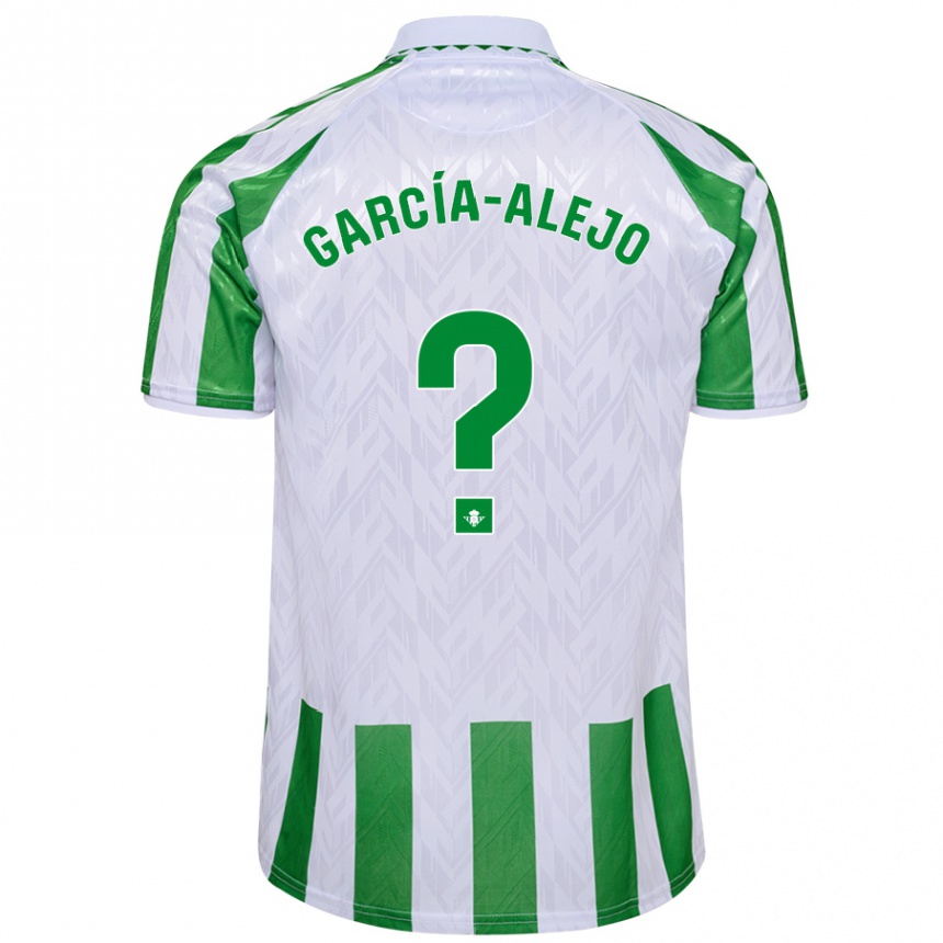 Niño Fútbol Camiseta Raúl García-Alejo #0 Verde Rayas Blancas 1ª Equipación 2024/25 Perú