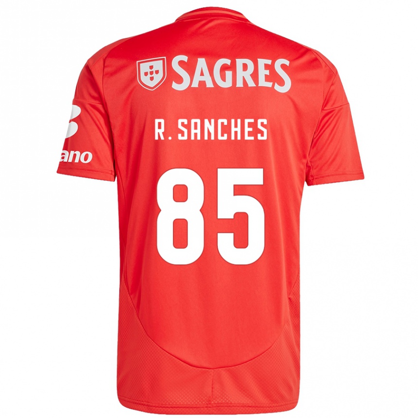 Niño Fútbol Camiseta Renato Sanches #85 Rojo Blanco 1ª Equipación 2024/25 Perú