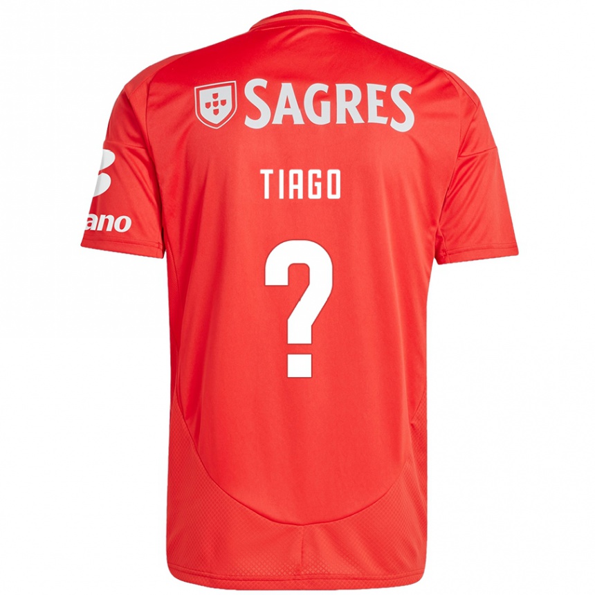 Niño Fútbol Camiseta Tiago Ferreira #0 Rojo Blanco 1ª Equipación 2024/25 Perú