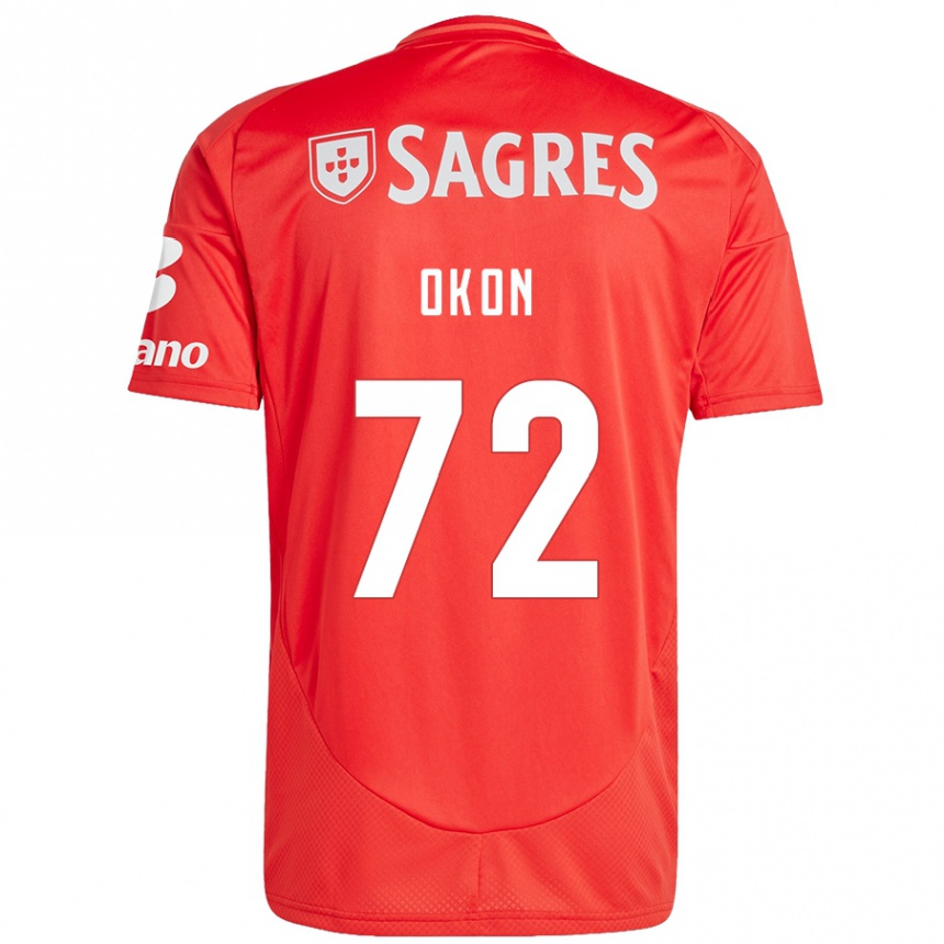 Niño Fútbol Camiseta Paul Okon #72 Rojo Blanco 1ª Equipación 2024/25 Perú