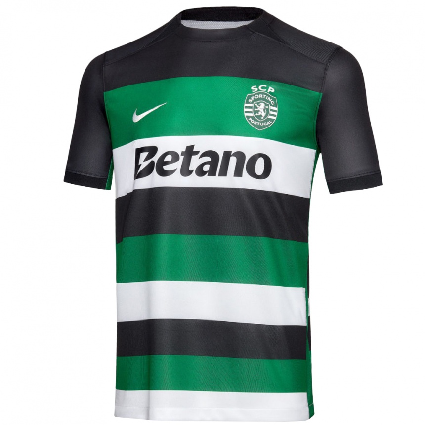 Niño Fútbol Camiseta Antonio Adán #1 Negro Blanco Verde 1ª Equipación 2024/25 Perú