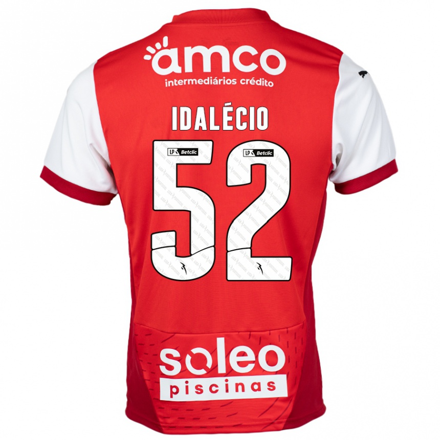 Niño Fútbol Camiseta Idalécio #52 Rojo Blanco 1ª Equipación 2024/25 Perú