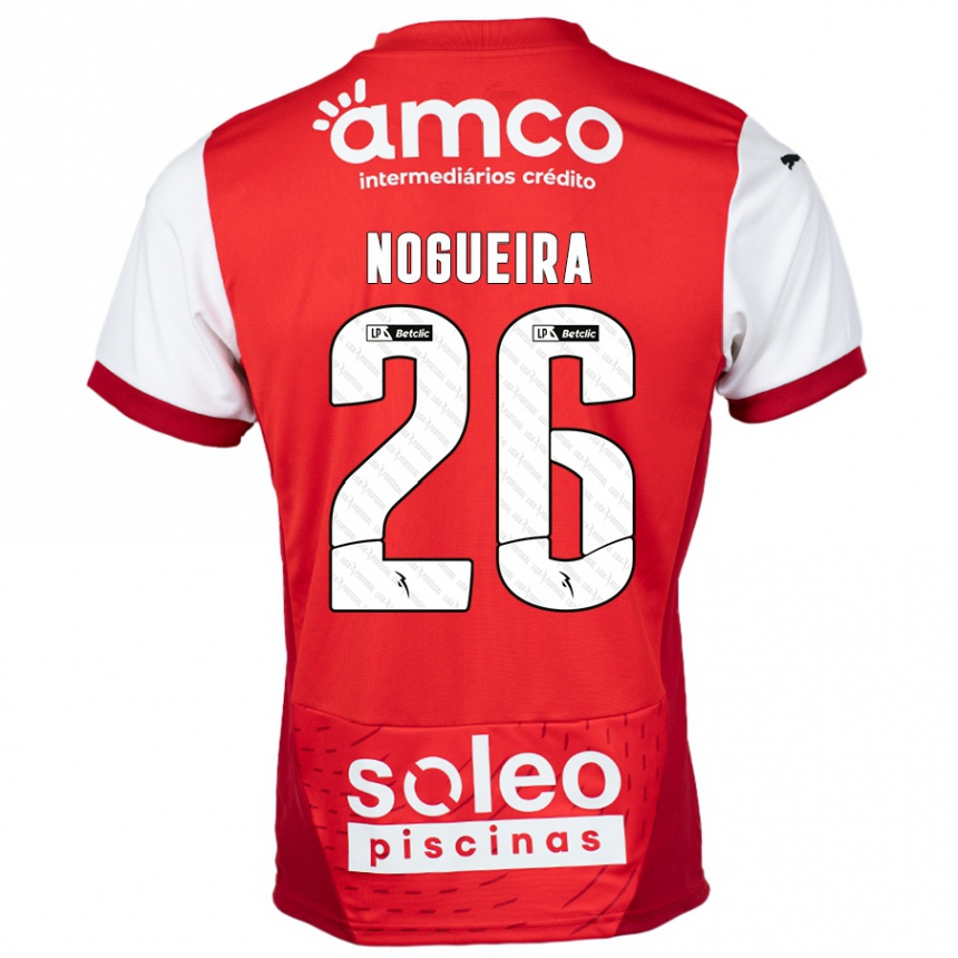 Niño Fútbol Camiseta Ana Nogueira #26 Rojo Blanco 1ª Equipación 2024/25 Perú