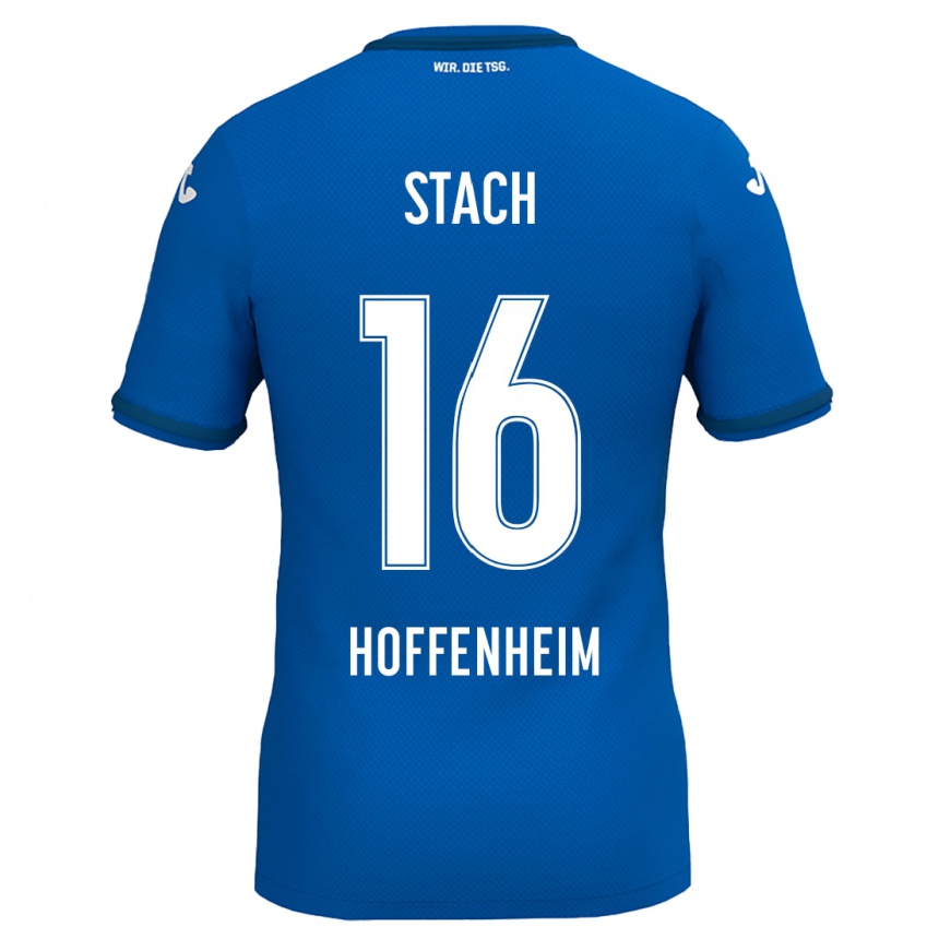 Niño Fútbol Camiseta Anton Stach #16 Azul Real 1ª Equipación 2024/25 Perú