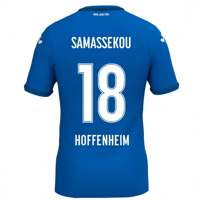 Niño Fútbol Camiseta Diadié Samassékou #18 Azul Real 1ª Equipación 2024/25 Perú