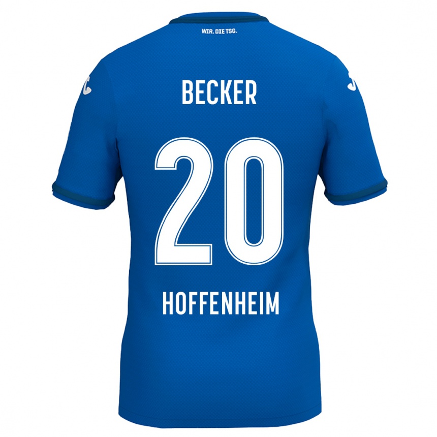 Niño Fútbol Camiseta Finn Ole Becker #20 Azul Real 1ª Equipación 2024/25 Perú