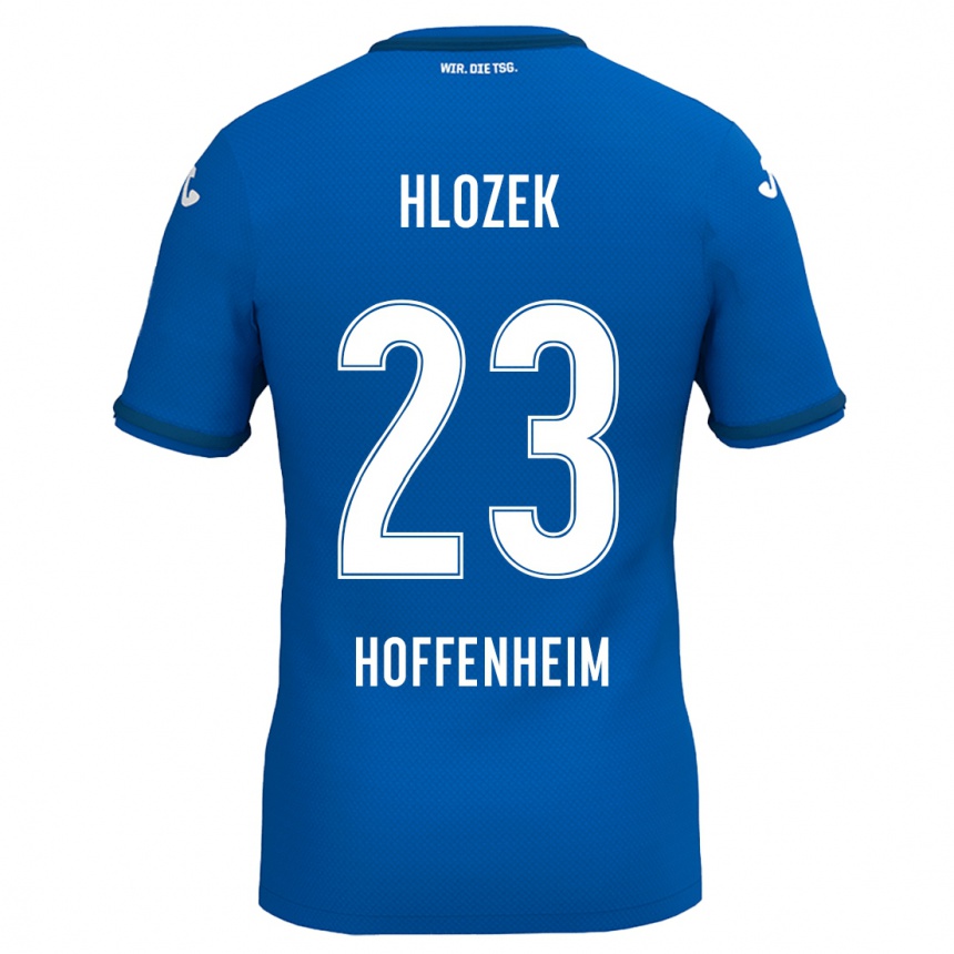 Niño Fútbol Camiseta Adam Hlozek #23 Azul Real 1ª Equipación 2024/25 Perú