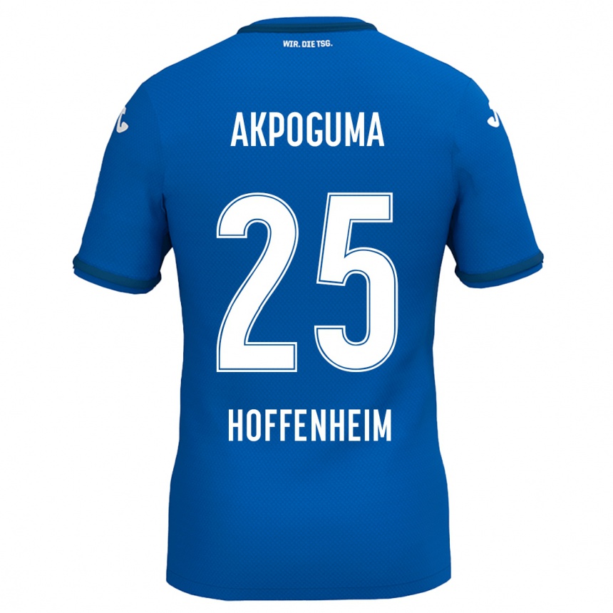 Niño Fútbol Camiseta Kevin Akpoguma #25 Azul Real 1ª Equipación 2024/25 Perú