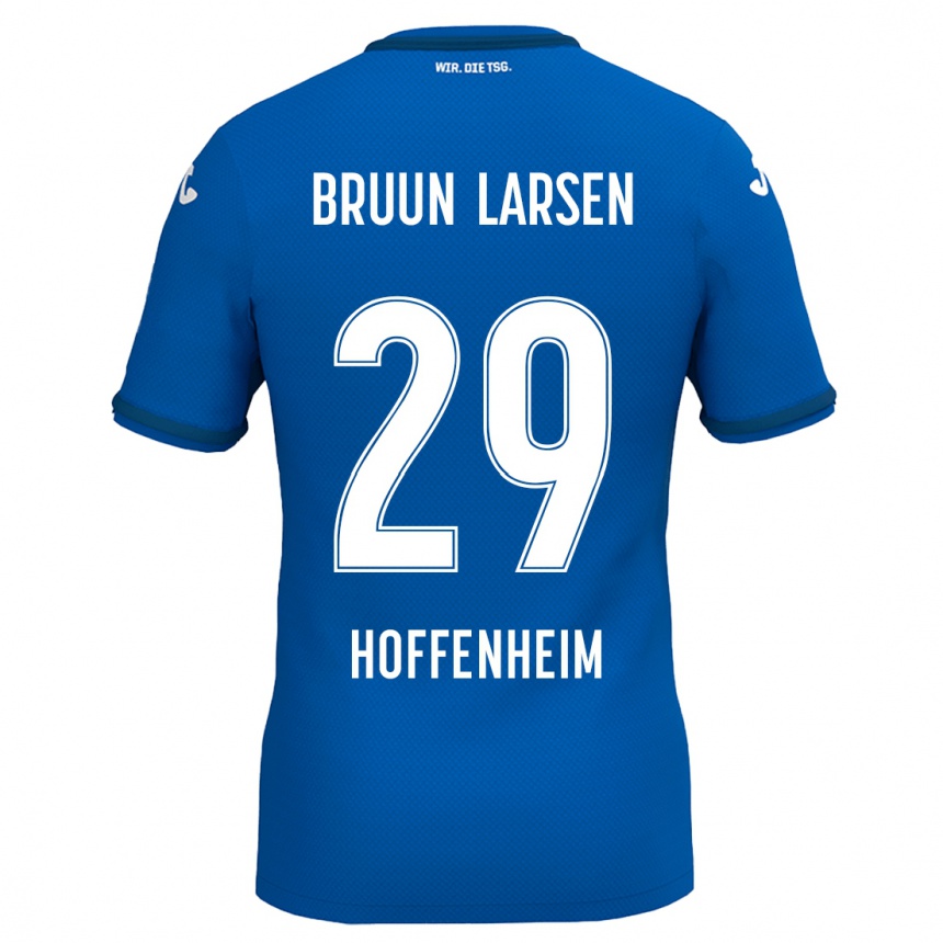 Niño Fútbol Camiseta Jacob Bruun Larsen #29 Azul Real 1ª Equipación 2024/25 Perú